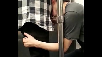 boy sucking cock in the subway