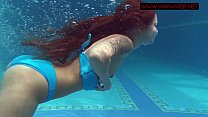 Hungarian public pool underwater Mia Ferrari